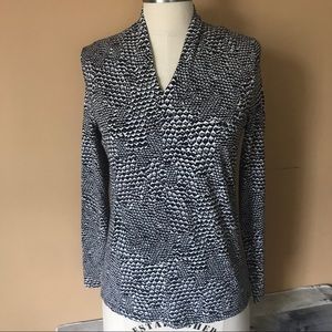Talbots Snake Skin Print Top - 1101